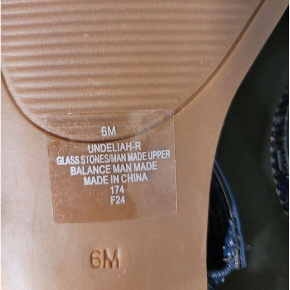 BRAND NEW UNISA UNDERLIAH-R GLASS STONE DOUBLE STRAP OPEN TOE SANDAL - Picture 15 of 15